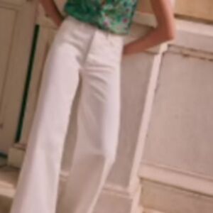 Sezane Davis Trousers Ecru - Size 2
